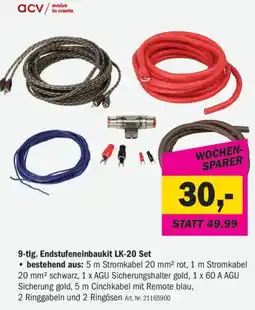 Forstinger 9-tlg. Endstufeneinbaukit LK-20 Set Angebot