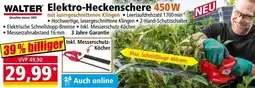 Norma WALTER Elektro-Heckenschere 450W mit lasergeschnittenen Klingen Angebot
