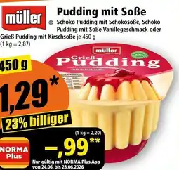 Norma Müller pudding mit soße Angebot