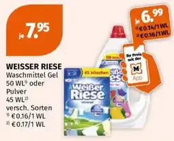Müller WEISSER RIESE Waschmittel Gel Angebot