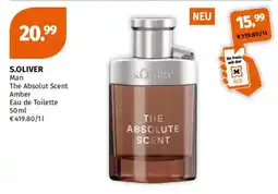 Müller S.oliver man the absolut scent amber Angebot
