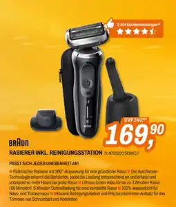 Expert Braun rasierer inkl. reinigungsstation Angebot