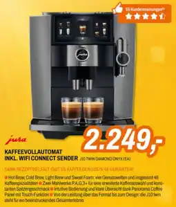 Expert Jura kaffeevollautomat inkl. wifi connect sender j10 twin diamond onyx (ea) Angebot