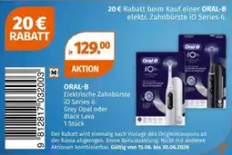 Müller Oral-B Elektrische Zahnbürste iO Series 6 Grey Opal oder Black Lava Angebot