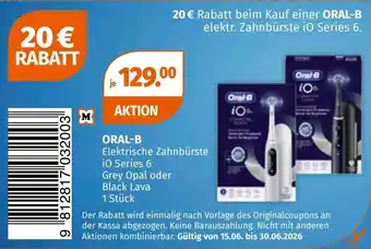 Oral-B Elektrische Zahnbürste iO Series 6 Grey Opal oder Black Lava
