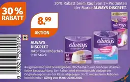 Müller Always discreet Inkontinenzhöschen Angebot