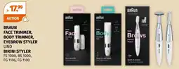 Müller Braun face trimmer, body trimmer, eyebrow styler und bikini styler Angebot