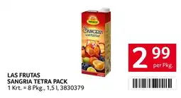 Transgourmet Las frutas sangria tetra pack Angebot