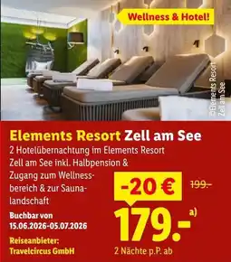 Lidl Reisen Elements Resort Zell am See Angebot