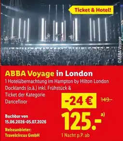 Lidl Reisen Abba voyage in london Angebot