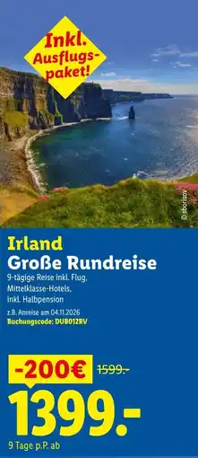 Lidl Reisen Irland Große Rundreise Angebot