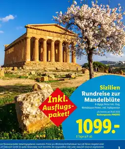 Lidl Reisen Sizilien Rundreise zur Mandelblüte Angebot