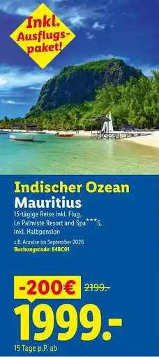 Lidl Reisen Indischer Ozean Mauritius Angebot