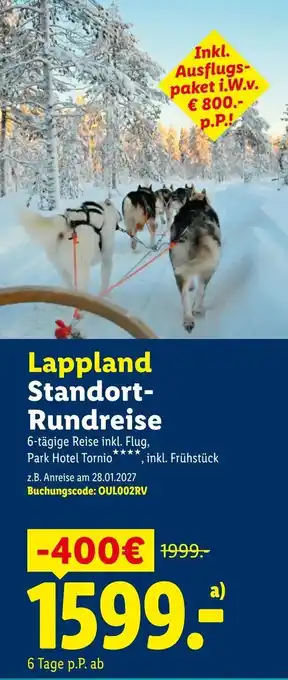 Lidl Reisen Lappland Standort Rundreise Angebot