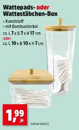 Thomas Philipps Wattepads- oder Wattestäbchen-Box Angebot