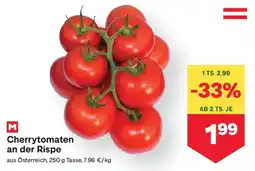 MPreis Cherrytomaten an der Rispe Angebot