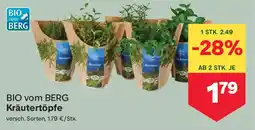MPreis Bio vom berg kräutertöpfe Angebot