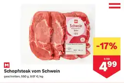 MPreis Schopfsteak vom Schwein Angebot