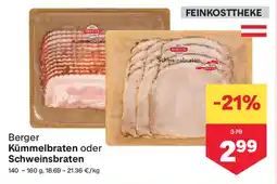MPreis Berger kümmelbraten oder schweinsbraten Angebot