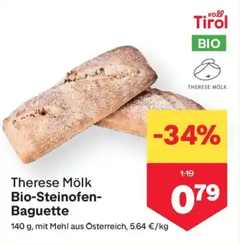 MPreis Therese mölk bio steinofen baguette Angebot