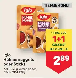MPreis Iglo hühnernuggets oder sticks Angebot