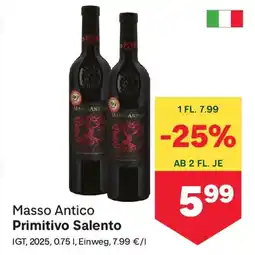 MPreis Masso Antico Primitivo Salento Angebot