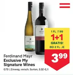 MPreis Ferdinand Mayr Exclusive My Signature Wines Angebot
