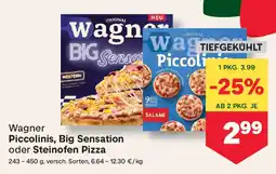 MPreis Wagne piccolinis, big sensation oder steinofen pizza Angebot