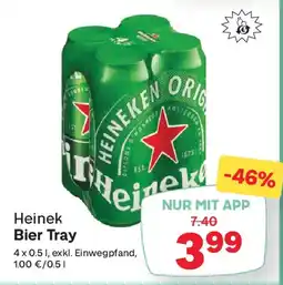 MPreis Heinek Bier Tray Angebot