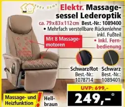 Norma Elektr. Massage- sessel Lederoptik Angebot