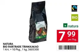 Transgourmet Natura bio fairtrade trinkkakao Angebot
