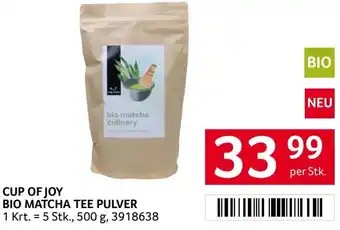 Transgourmet Cup of joy bio matcha tee pulver Angebot