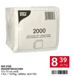 Transgourmet Pap star dessertdeckchen Angebot