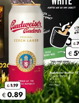 Travel FREE Budweiser Budvar 12° Angebot