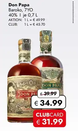 Travel FREE Don papa baroko, 7yo Angebot