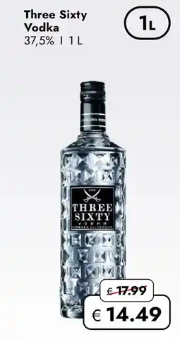 Travel FREE Three Sixty Vodka 37.5 % Angebot