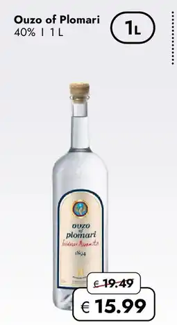 Travel FREE Ouzo of plomari 40% Angebot