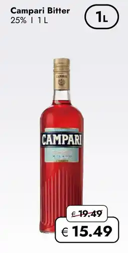 Travel FREE Campari bitter 25% Angebot