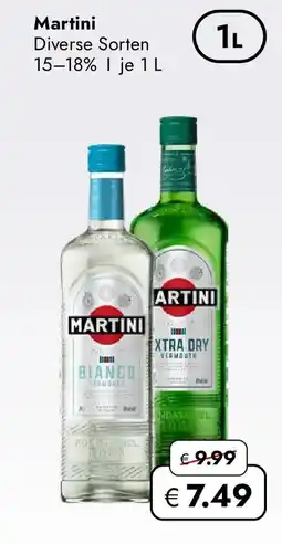 Travel FREE Martini diverse sorten 15-18% Angebot