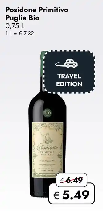 Travel FREE Posidone Primitivo Puglia Bio Angebot
