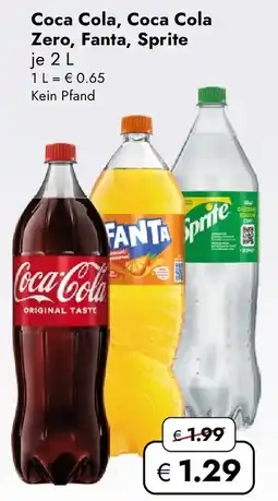 Travel FREE Coca cola, coca cola zero, fanta, sprite Angebot