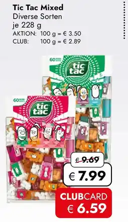 Travel FREE Tic Tac Mixed Angebot