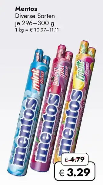 Travel FREE Mentos Angebot