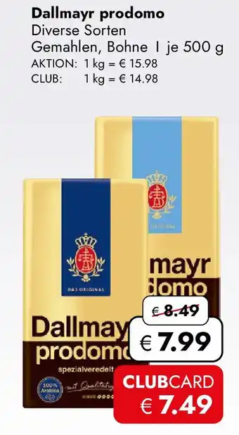 Travel FREE Dallmayr prodomo Angebot