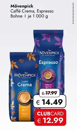Travel FREE Mövenpick caffé crema, espresso Angebot