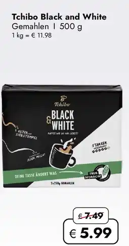 Travel FREE Tchibo Black and White Gemahlen Angebot