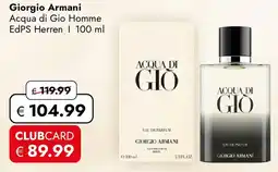 Travel FREE Giorgio Armani Angebot