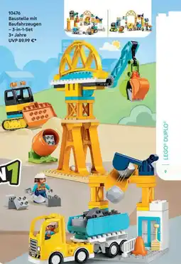 Lego 10476 Baustelle mit Baufahrzeugen - 3-in-1-Set 3+ Jahre Angebot