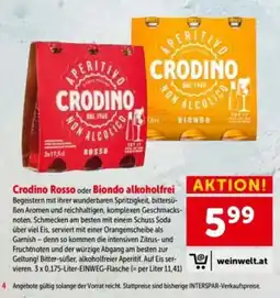 Interspar Crodino rosso oder biondo alkoholfrei Angebot