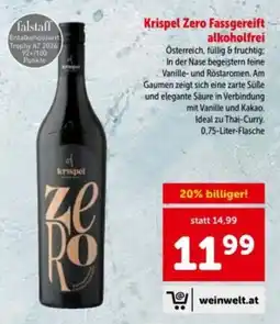 Interspar Krispel zero fassgereift alkoholfrei Angebot